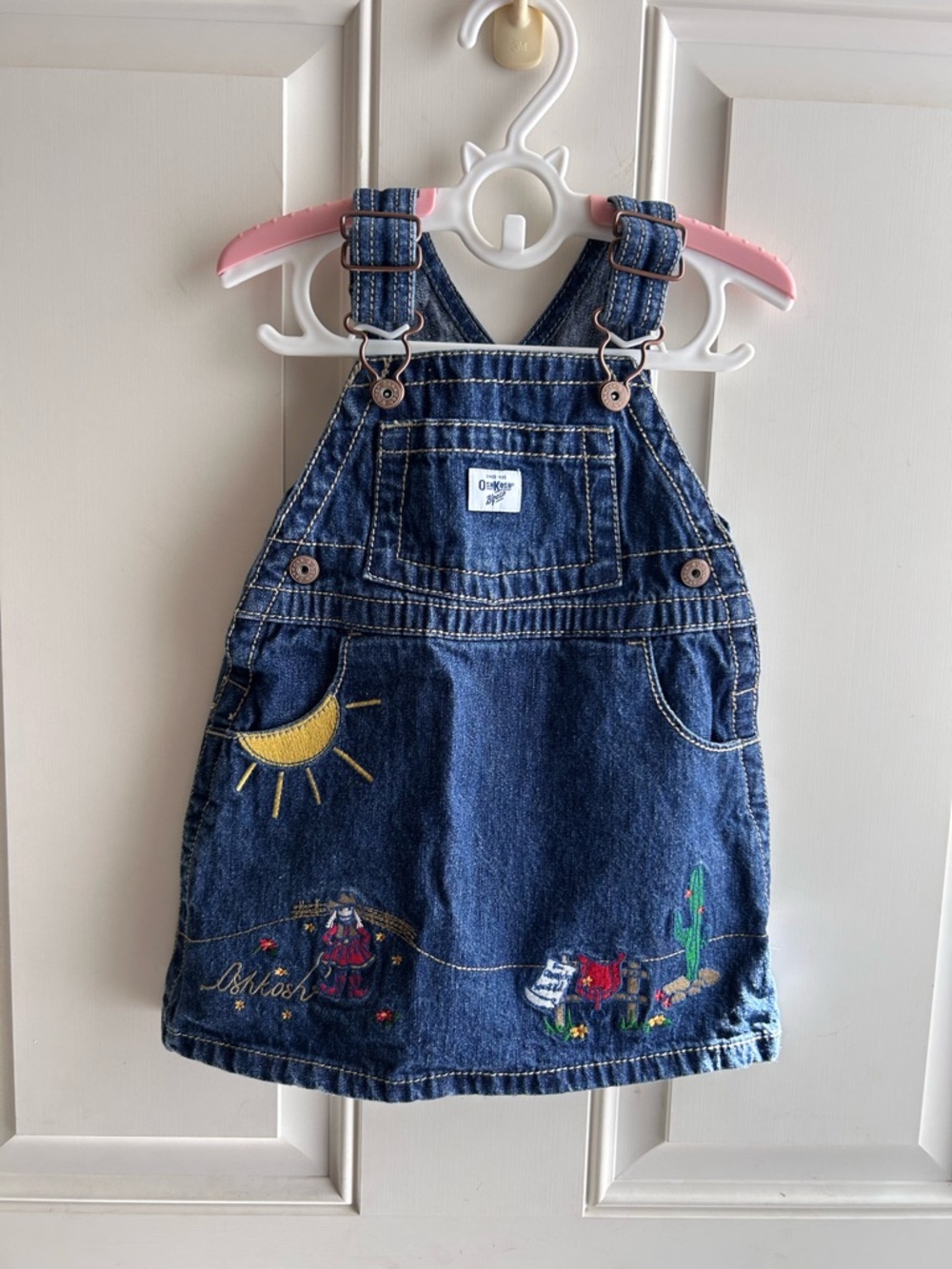 Vintage 90’s Denim Oshkosh Western Dress - 12 Months